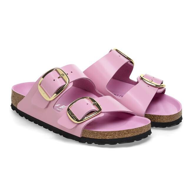 Arizona Big Buckle Natural Leather Patent High Shine Fondant Pink Arizona Big Buckle Natural Leather Patent High Shine Fondant Pink