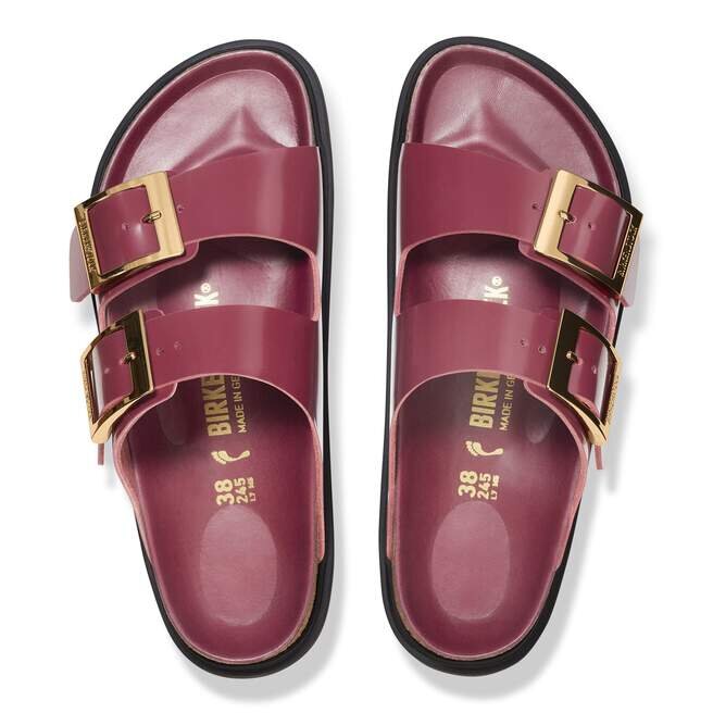 Arizona Droplet Buckle Natural Leather Patent Arizona Droplet Buckle Natural Leather Patent