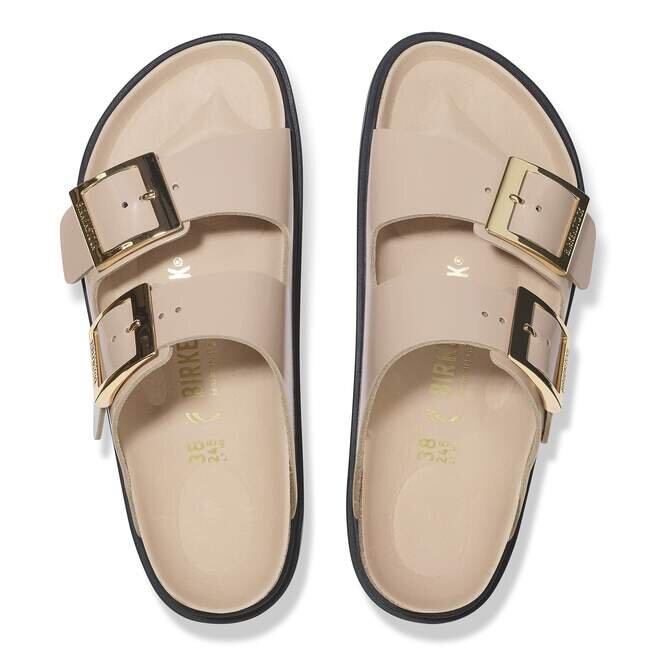 Arizona Droplet Buckle Natural Leather Patent Arizona Droplet Buckle Natural Leather Patent