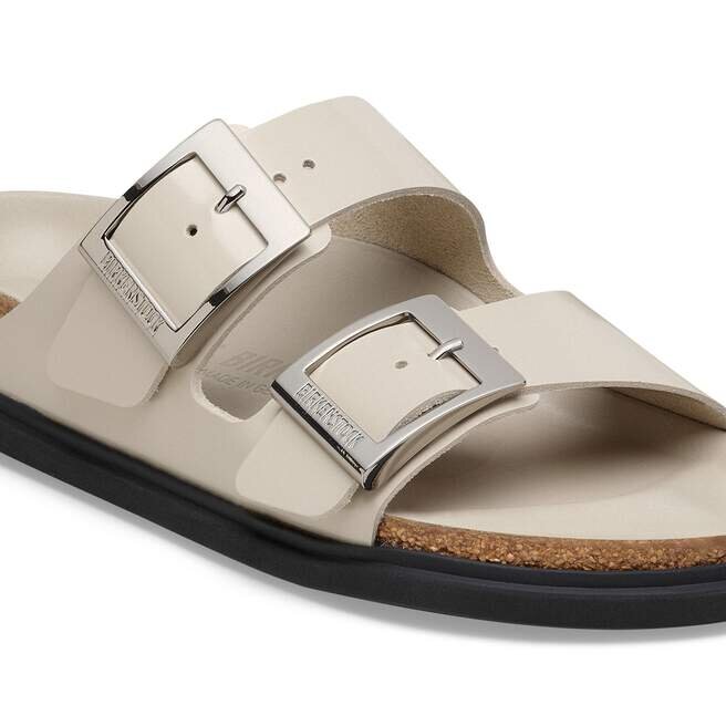 Arizona Droplet Buckle Natural Leather Patent Arizona Droplet Buckle Natural Leather Patent