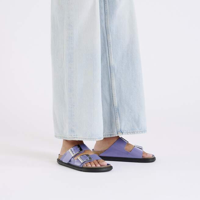 Arizona Droplet Buckle Natural Leather Patent Arizona Droplet Buckle Natural Leather Patent