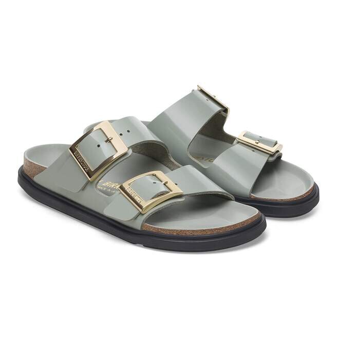 Arizona Droplet Buckle Natural Leather Patent Arizona Droplet Buckle Natural Leather Patent