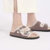 Arizona Shearling Suede Leather-Shearling Faded Purple Arizona Shearling Suede Leather-Shearling Faded Purple