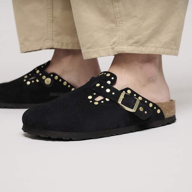 Boston Rivet Suede Leather Boston Rivet Suede Leather