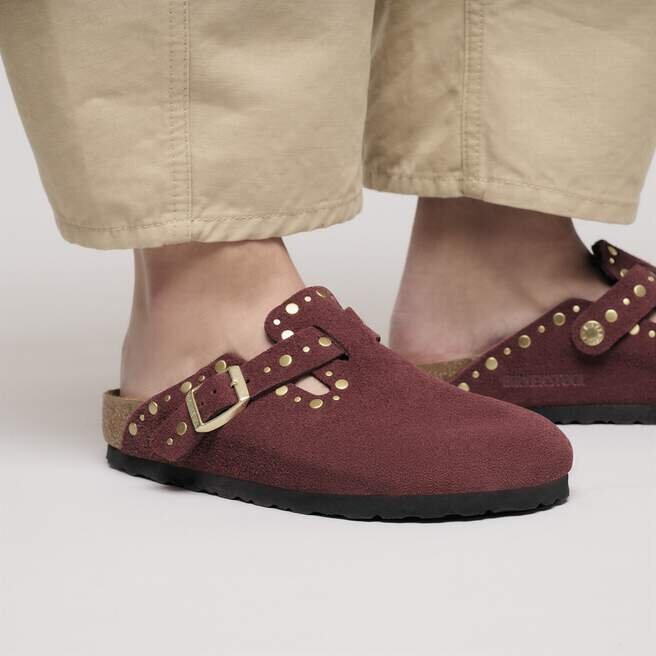 Boston Rivet Suede Leather Boston Rivet Suede Leather