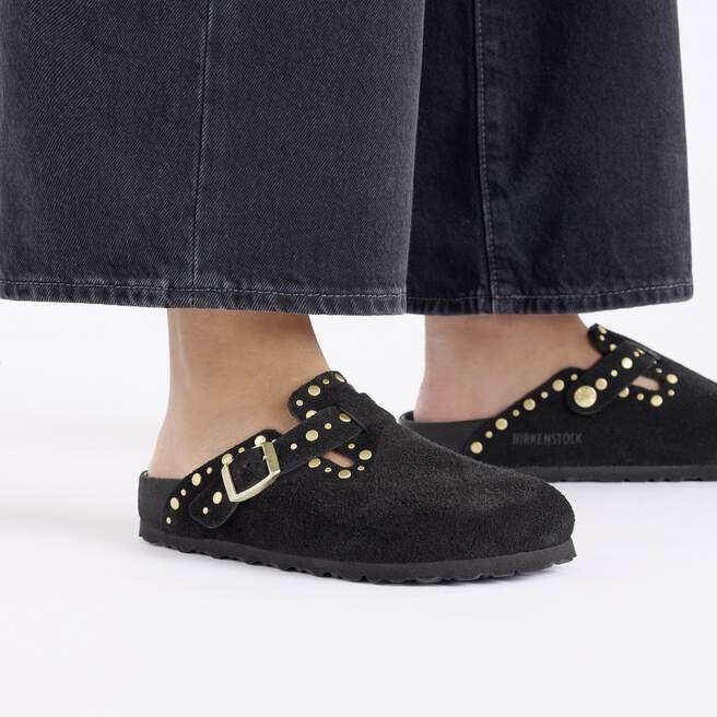 Boston Rivet Suede Leather Boston Rivet Suede Leather