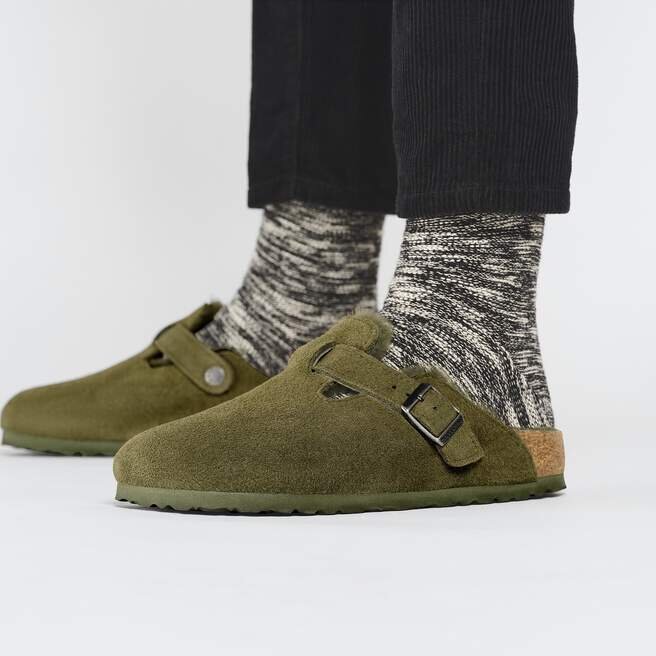 Boston Shearling Suede Leather Boston Shearling Suede Leather