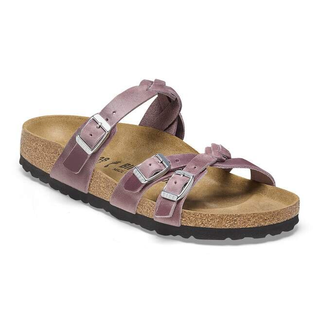 Franca Braided Oiled Leather Lavender Franca Braided Oiled Leather Lavender