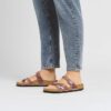 Franca Braided Oiled Leather Lavender Franca Braided Oiled Leather Lavender