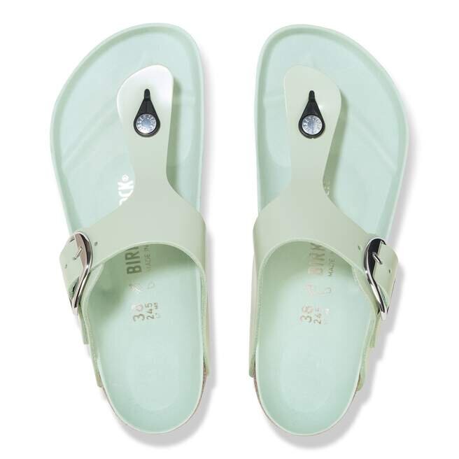 Gizeh Big Buckle Natural Leather Patent Gizeh Big Buckle Natural Leather Patent