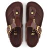 Gizeh Big Buckle Natural Leather Patent High Shine Chocolate Gizeh Big Buckle Natural Leather Patent High Shine Chocolate