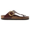 Gizeh Big Buckle Natural Leather Patent High Shine Chocolate Gizeh Big Buckle Natural Leather Patent High Shine Chocolate