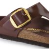 Gizeh Big Buckle Natural Leather Patent High Shine Chocolate Gizeh Big Buckle Natural Leather Patent High Shine Chocolate