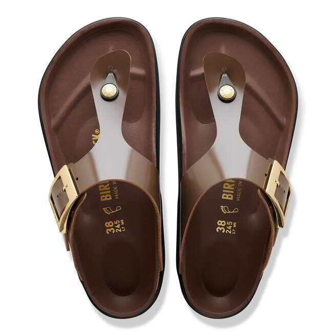 Gizeh Droplet Buckle Natural Leather Patent Gizeh Droplet Buckle Natural Leather Patent