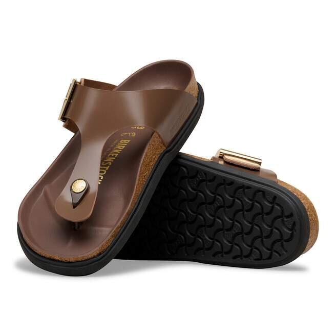 Gizeh Droplet Buckle Natural Leather Patent Gizeh Droplet Buckle Natural Leather Patent