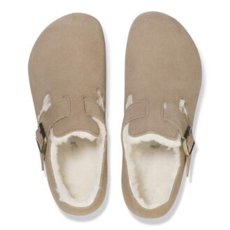 London Shearling Suede Leather