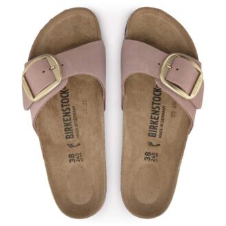 Madrid Big Buckle Natural Leather Nubuck
