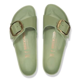 Madrid Big Buckle Natural Leather Patent