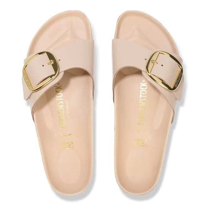 Madrid Big Buckle Natural Leather Patent Madrid Big Buckle Natural Leather Patent