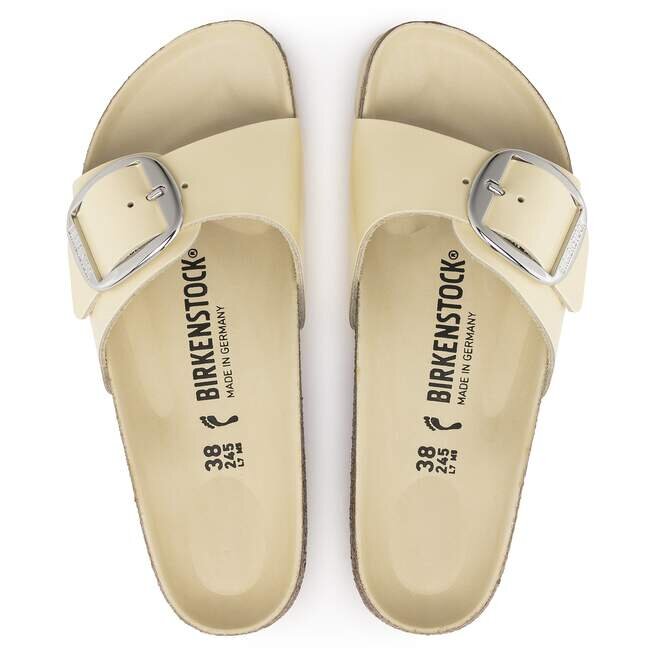 Madrid Big Buckle Natural Leather Patent Madrid Big Buckle Natural Leather Patent