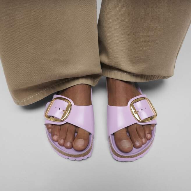 Madrid Big Buckle Natural Leather Patent Madrid Big Buckle Natural Leather Patent