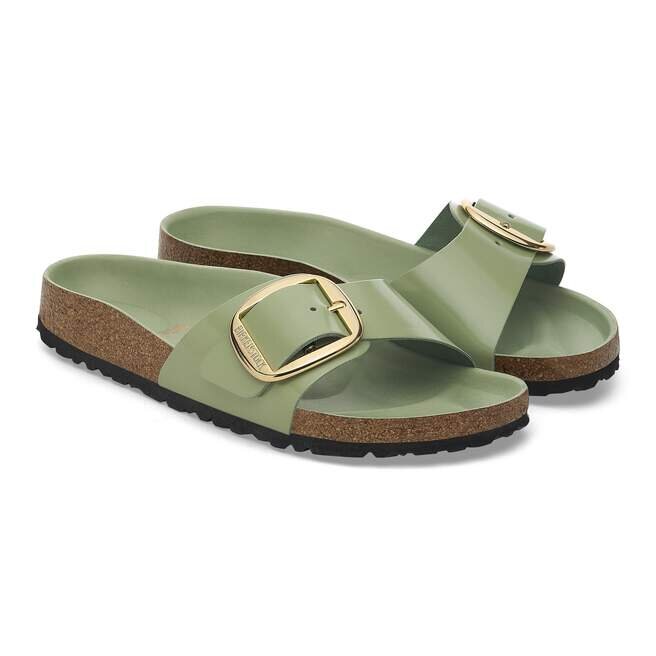 Madrid Big Buckle Natural Leather Patent Madrid Big Buckle Natural Leather Patent