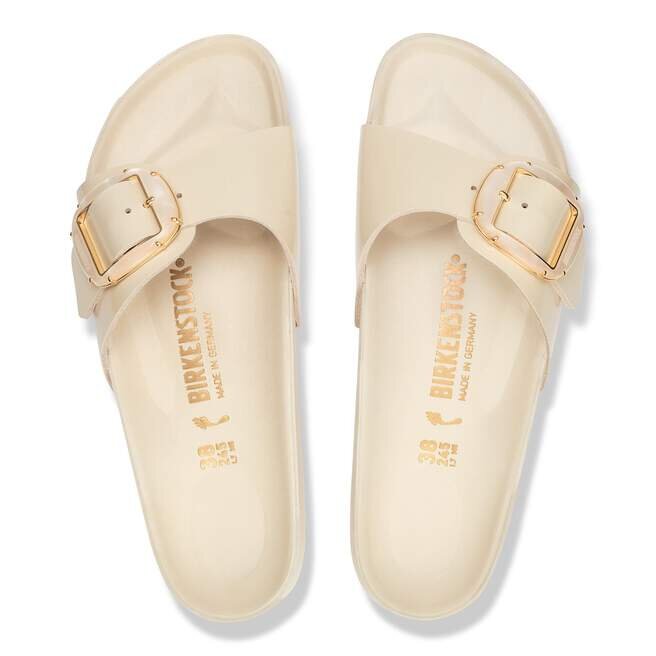 Madrid Big Buckle Pearl Natural Leather Patent Madrid Big Buckle Pearl Natural Leather Patent