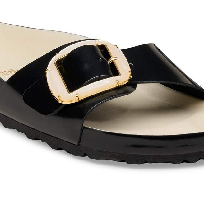 Madrid Big Buckle Pearl Natural Leather Patent Madrid Big Buckle Pearl Natural Leather Patent