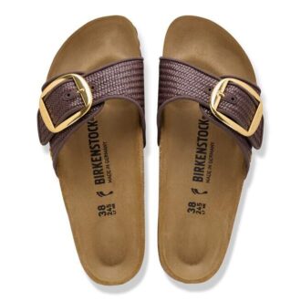 Madrid Big Buckle Raffia Textile