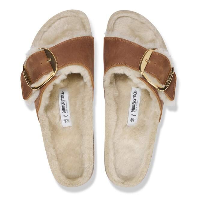 Madrid Big Buckle Shearling Natural Leather Oiled Madrid Big Buckle Shearling Natural Leather Oiled
