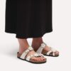 Mayari Flower Embellishment Natural Leather Mayari Flower Embellishment Natural Leather
