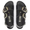 Milano Big Buckle Natural Leather Patent Milano Big Buckle Natural Leather Patent
