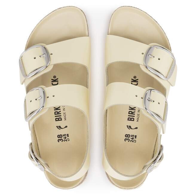 Milano Big Buckle Natural Leather Patent Milano Big Buckle Natural Leather Patent