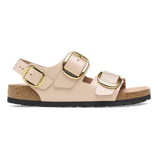 Milano Big Buckle Natural Leather Patent Milano Big Buckle Natural Leather Patent