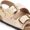 Milano Big Buckle Natural Leather Patent Milano Big Buckle Natural Leather Patent