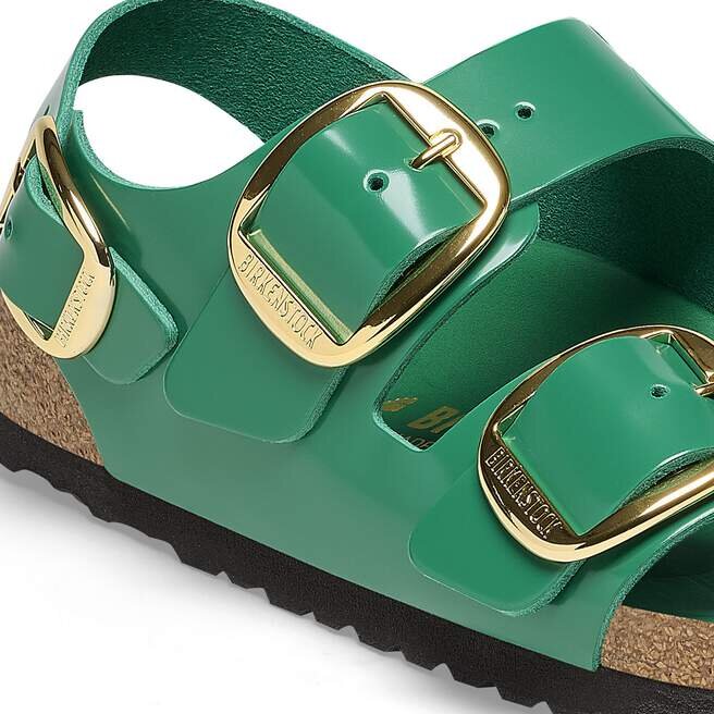 Milano Big Buckle Natural Leather Patent Milano Big Buckle Natural Leather Patent