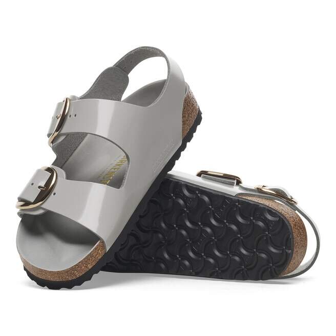 Milano Big Buckle Natural Leather Patent Milano Big Buckle Natural Leather Patent
