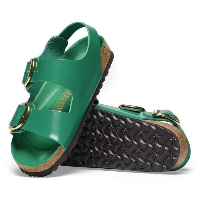 Milano Big Buckle Natural Leather Patent Milano Big Buckle Natural Leather Patent