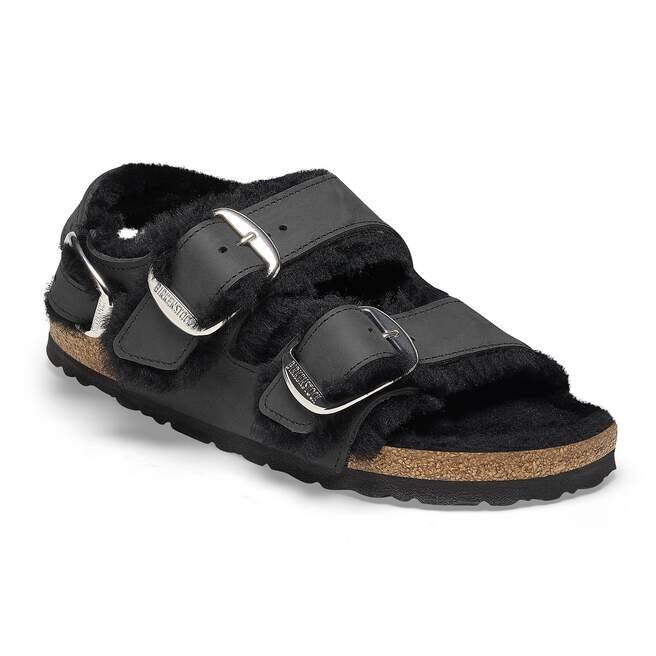 Milano Big Buckle Shearling Natural Leather Oiled Milano Big Buckle Shearling Natural Leather Oiled