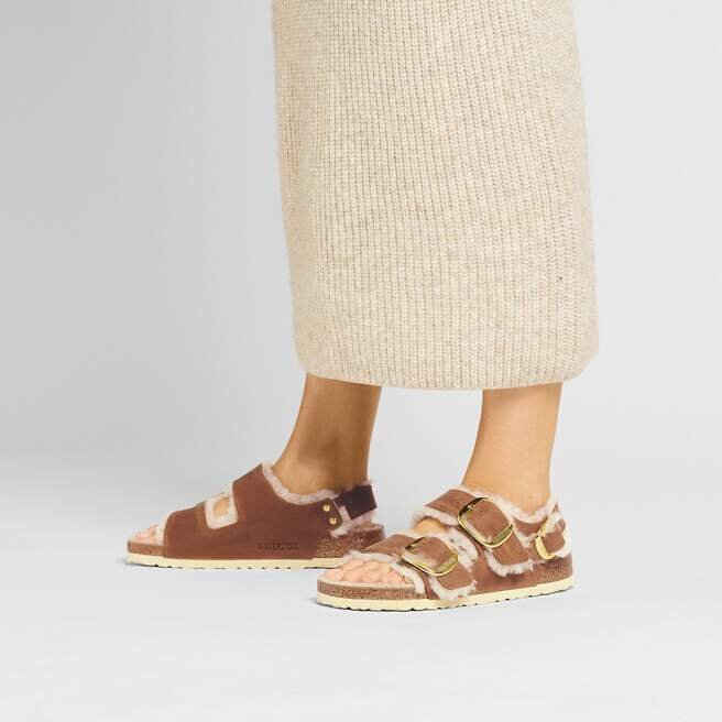 Milano Big Buckle Shearling Natural Leather Oiled Milano Big Buckle Shearling Natural Leather Oiled