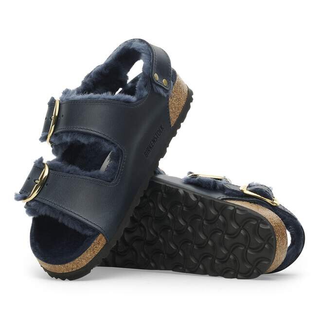 Milano Big Buckle Shearling Natural Leather Oiled Milano Big Buckle Shearling Natural Leather Oiled