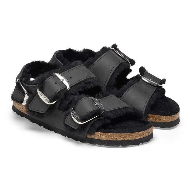 Milano Big Buckle Shearling Natural Leather Oiled Milano Big Buckle Shearling Natural Leather Oiled