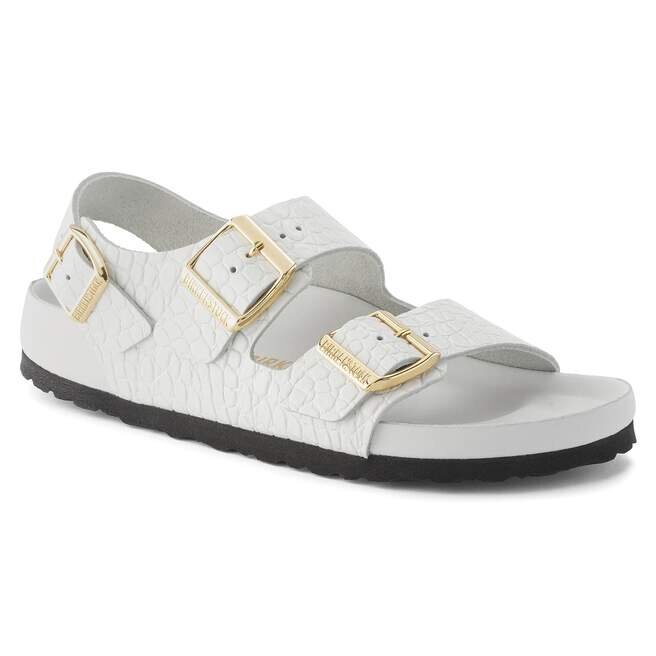 Milano Embossed Leather Emboss White Milano Embossed Leather Emboss White