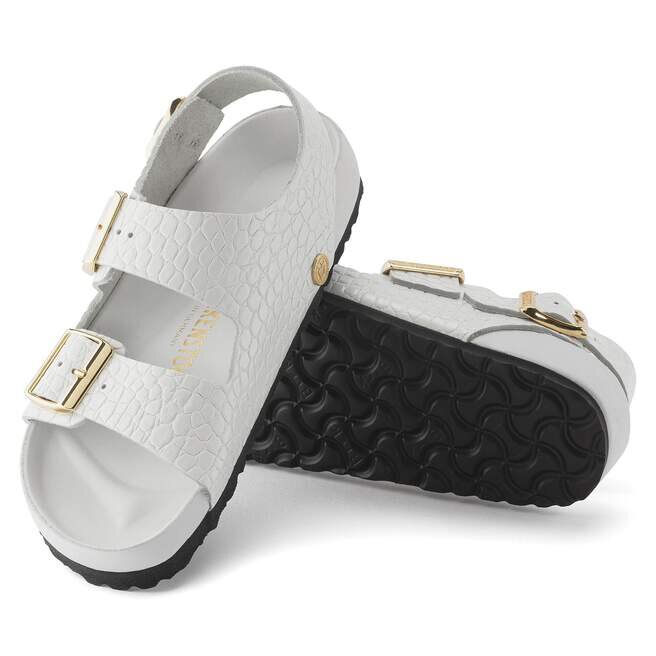 Milano Embossed Leather Emboss White Milano Embossed Leather Emboss White