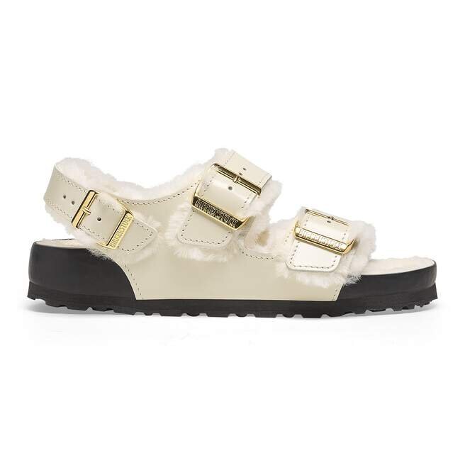Milano Shearling Natural Leather-Shearling High Shine Ecru Milano Shearling Natural Leather-Shearling High Shine Ecru