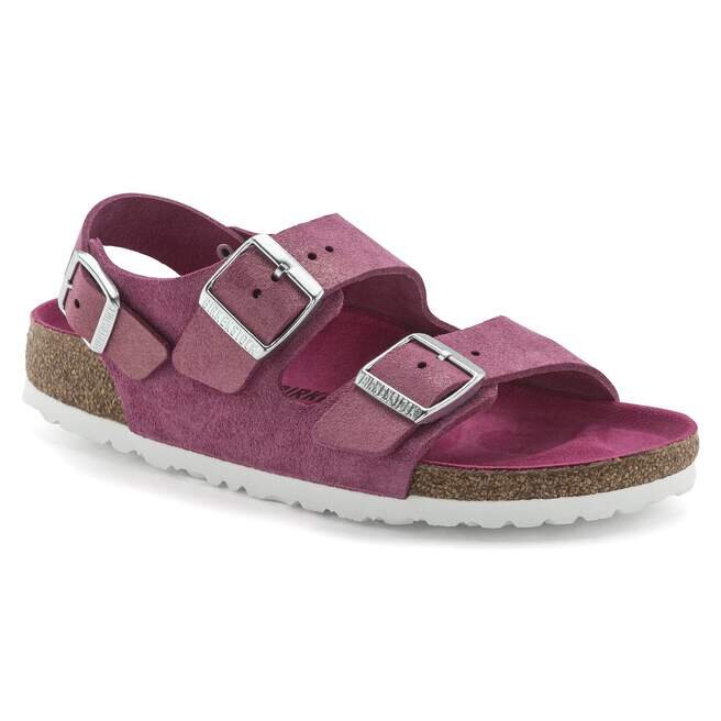 Milano Suede Leather Shimmering Fuchsia Milano Suede Leather Shimmering Fuchsia