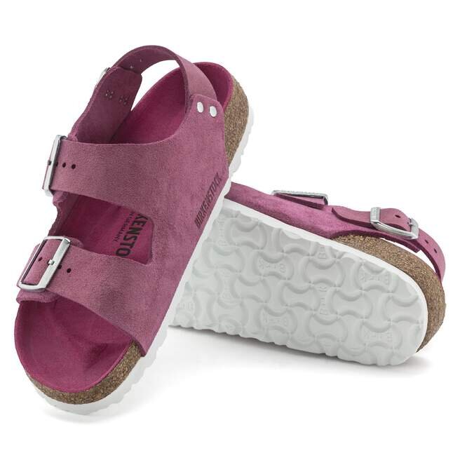 Milano Suede Leather Shimmering Fuchsia Milano Suede Leather Shimmering Fuchsia
