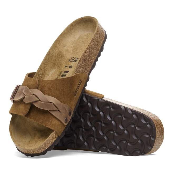 Oita Braided Suede Leather Mink Oita Braided Suede Leather Mink